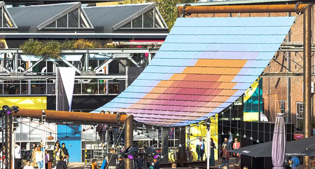 Solar Pavilion Dutch Design Week 2022. Ketelhuisplein, Eindhoven, the Netherlands.