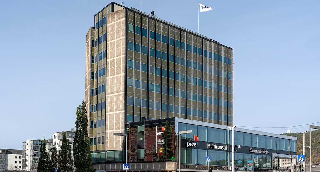 Ticon Eiendom – Drammen. Strømsø Torg 9, Drammen, Norway.